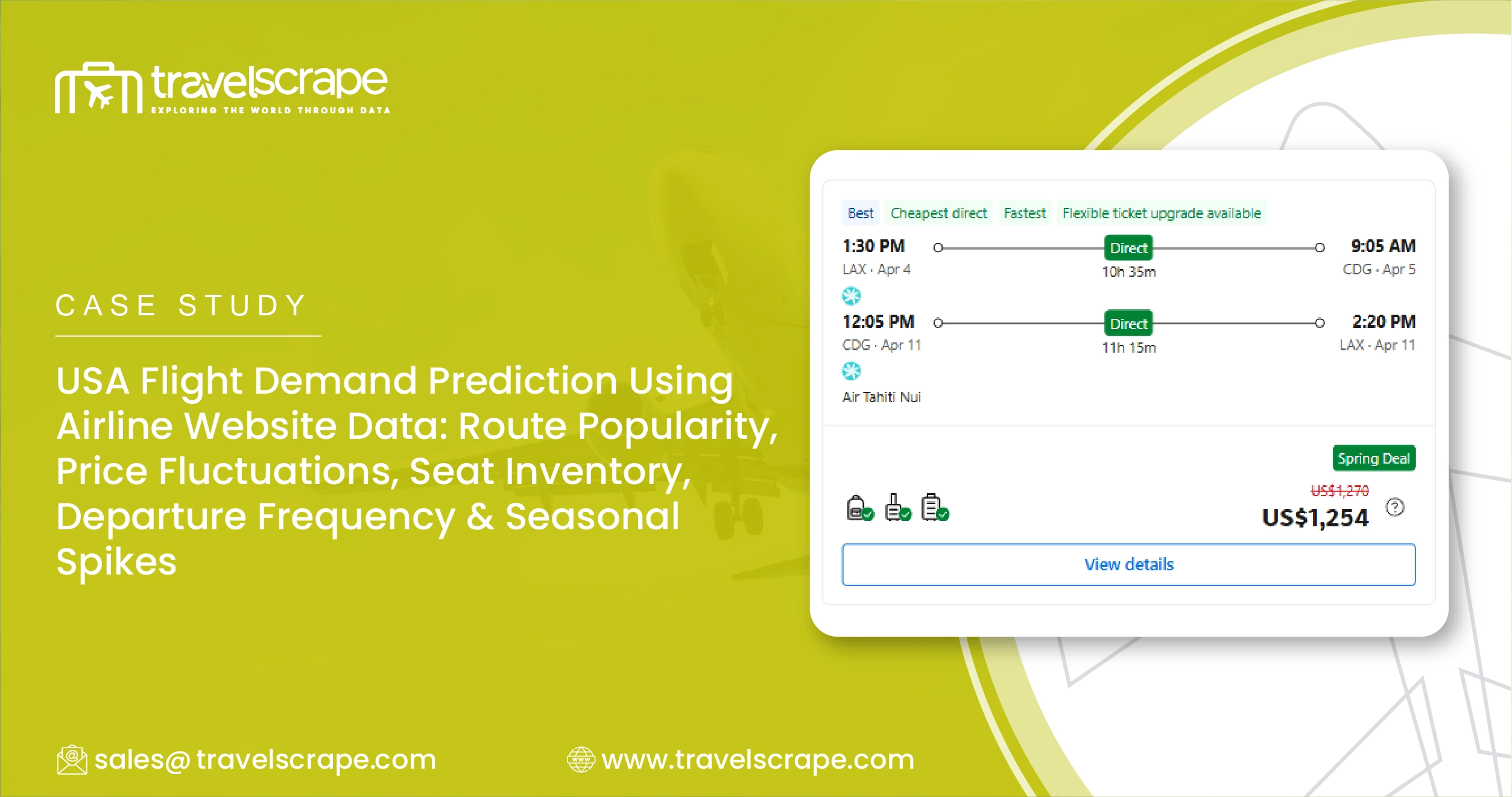 USA Flight Demand Prediction Using Airline Website Data